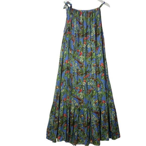 Halter  dress midi length floral and animal print  by Culture size medim - Picture 3 of 5